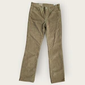 Levi Strauss Corduroy Pants Women's Sz 30x29 Gold 314 Shaping Straight NWT